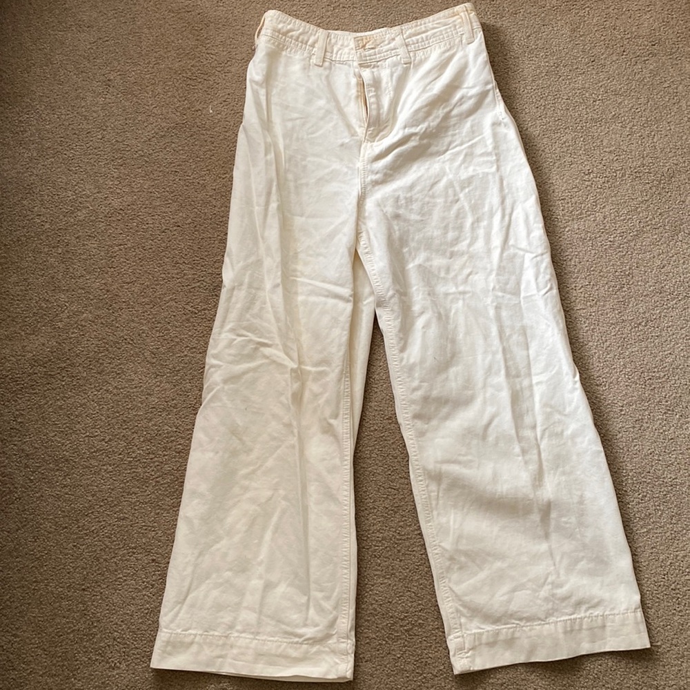 Free people off white jeans high waisted size 26